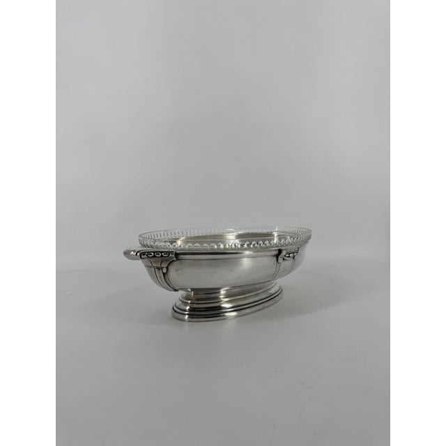 French Art Deco Centerpiece in Silver-Plating & Glass, 1915 For Sale - Image 4 of 14
