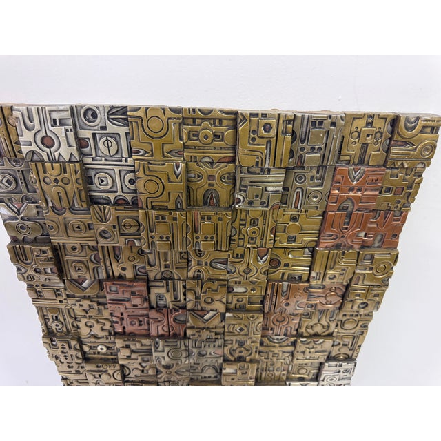 Brutalist Wall Sculpture by Giovanni Schoeman, 1970s For Sale - Image 6 of 14