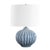 Inspired by the graceful movement of organic forms, this ceramic table lamp makes an elegant statement with its...