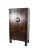 1900 - 1909 1900 - 1909 Asian Elm Cabinet With Painted Panel Doors For Sale - Image 5 of 12