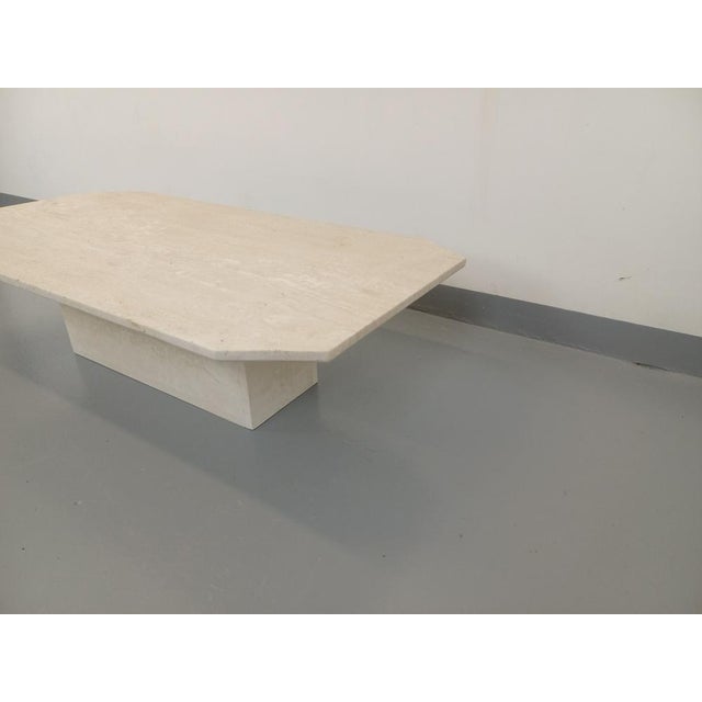 Vintage Travertine Coffee Table, 1980s For Sale - Image 6 of 15