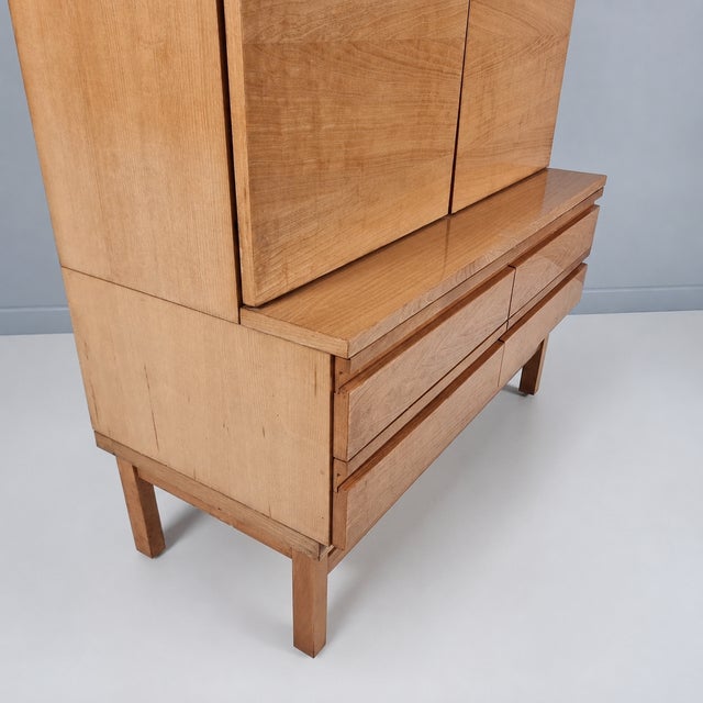 Wood Vintage Cabinet in Ash, 1970s For Sale - Image 7 of 11