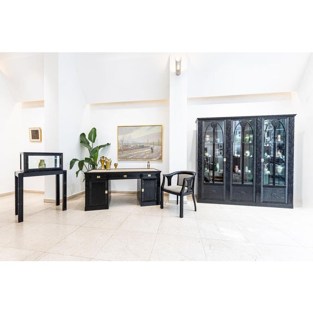 1910s Art Nouveau Table Display Cabinet by Hans Bolek for August Ungethüm, 1913 For Sale - Image 5 of 6