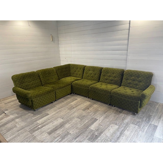 Vintage Adjustable Corner Seating from Tatra Nafromtok, 1970s, Set of 6 For Sale - Image 9 of 9