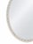 Rococo Vintage French Rococo Style Ivory Oval Wall Mirror For Sale - Image 3 of 11