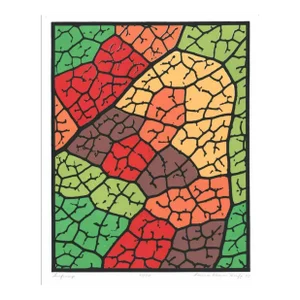 1995 Laura Weaver Huff Leafmap Serigraph