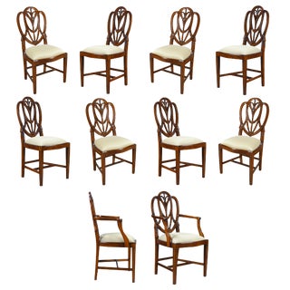 Sweet Heart Dining Chairs- Set of 10 For Sale