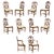 Sweet Heart Dining Chairs- Set of 10 For Sale