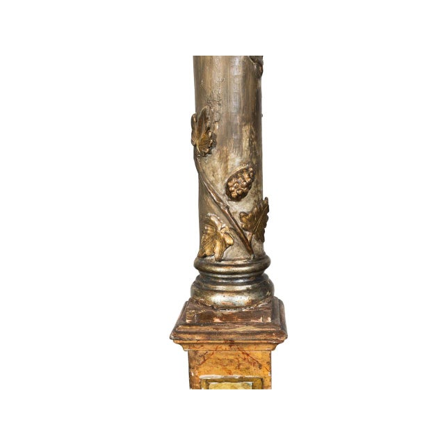 Antique Torchere Floor Lamp For Sale - Image 4 of 5