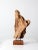 Mid-Century Wood Sculpture on Stand For Sale - Image 4 of 13