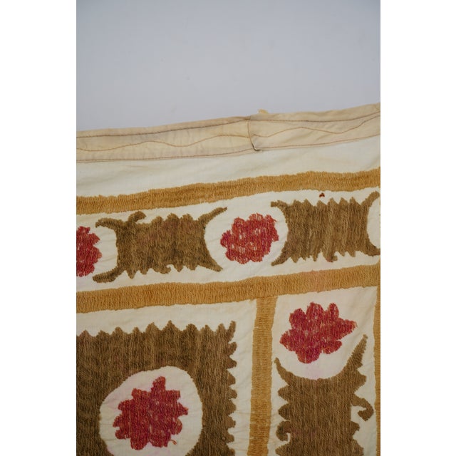 Textile Uzbek Suzani Textile - Wall Decor For Sale - Image 7 of 14