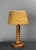 1950s Mid-Century Modern French Brutalist Turned Wood Table Lamp in the style of Charles Dudouyt, 1950s For Sale - Image 5 of 17