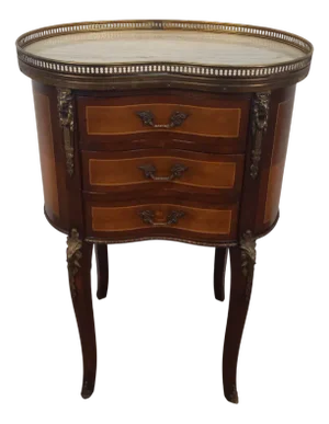 Small Louis XV Style Kidney Chest of Drawers, 1890s