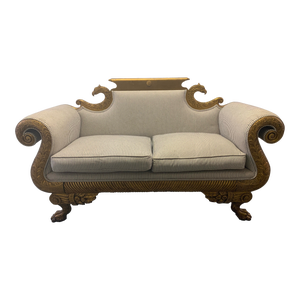 Liberace Estate American Classical Style Carved Giltwood Settee Loveseat