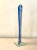 Modern Futuristic Cg Art Glass Blue to Clear Bud Vase For Sale - Image 4 of 7