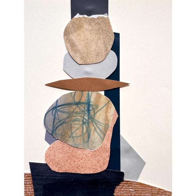 "Vessel 2" Original Mixed-Media Framed Collage on Paper by Zac Woodiel For Sale - Image 9 of 12