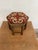 Vintage Mid-Century Walnut Footstool With Geometric Needlepoint Tapestry For Sale - Image 4 of 11