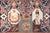 Textile Antique Persian Qajar Pictorial Hand-Knotted Wool Rug 3'2" X 4'5" For Sale - Image 7 of 14