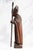 19th Century Folk Art Statue Sculpture Carved Wood Bishop Santos Style For Sale - Image 13 of 17
