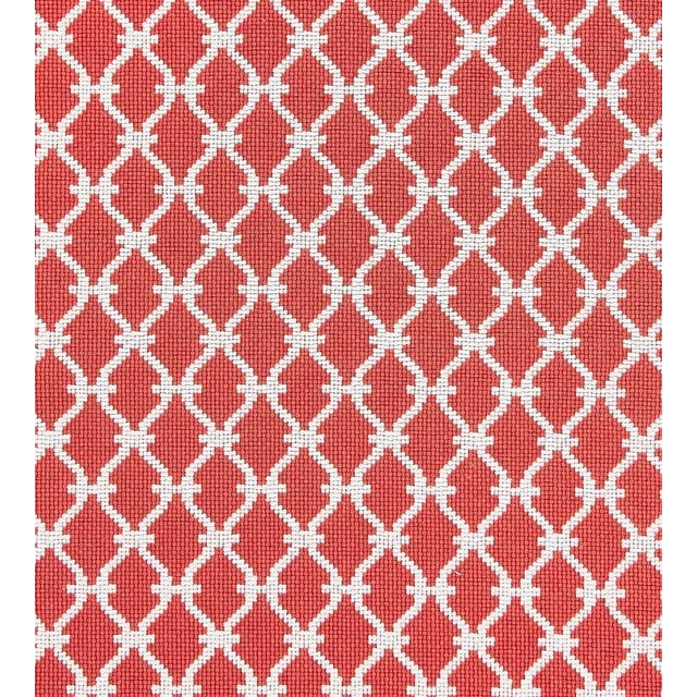 Traditional The House of Scalamandré Trellis Weave Fabric, Poppy For Sale - Image 3 of 3