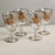 1960s 24k Gold Encrusted Crystal Classic Wine Glasses - Set of 4 For Sale - Image 13 of 16