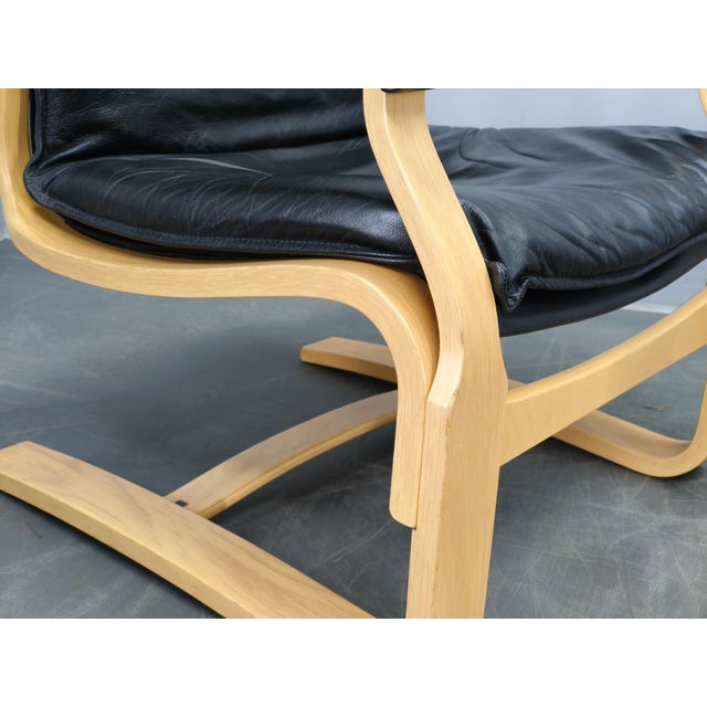 1960s Leather Lounge Chairs attributed to Åke Fribytter for Nelo Kroken, 1960s, Set of 2 For Sale - Image 5 of 18