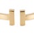 Early 21st Century Tiffany & Co. Iconic Tiffany T Square 18k Yellow Gold Cuff Bangle Bracelet For Sale - Image 5 of 8