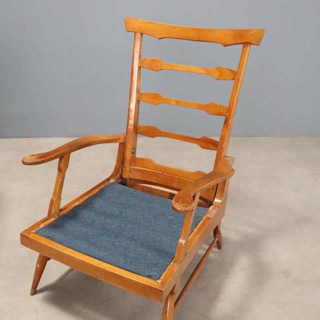 Brown Reclining Armchairs by Camea, 1950s For Sale - Image 8 of 11