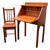 1970s Childs Custom Handcrafted Cherry Drop-Front Secretary Desk & Chair For Sale