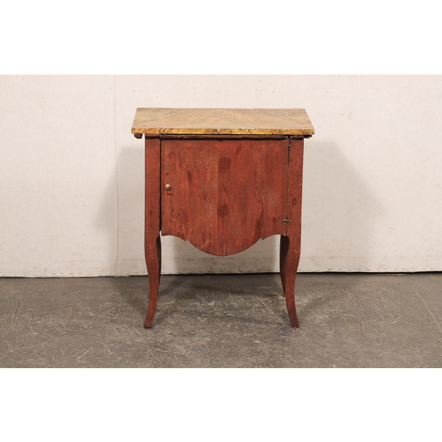 Brown Petite Italian Lift-Top Cabinet, 19th C. For Sale - Image 8 of 12