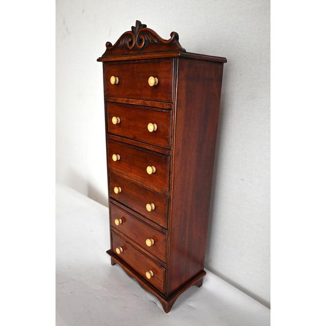 Mid-Century Modern Small Mahogany Chest of Drawers, 1960 For Sale - Image 3 of 18