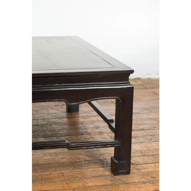 Black Vintage Negora Lacquered Square Coffee Table For Sale - Image 8 of 12