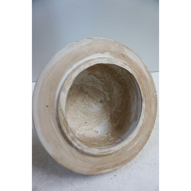 Large Art Deco Oriental Ceramic Baluster Vase, 1940s For Sale - Image 12 of 15