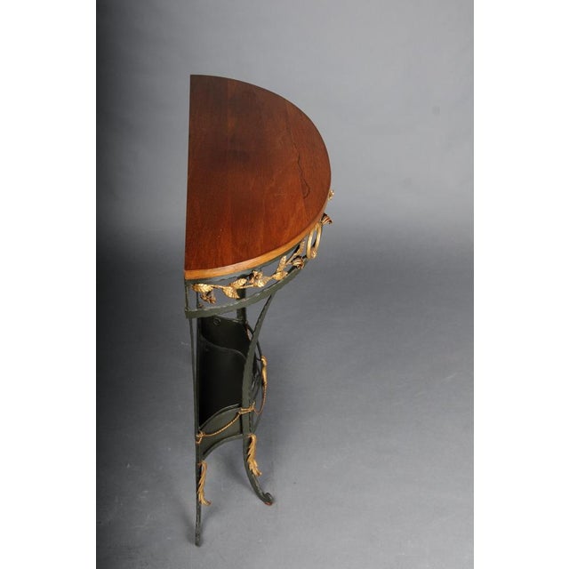 Gilded Wrought Iron Country House Wall Console, France For Sale - Image 13 of 18