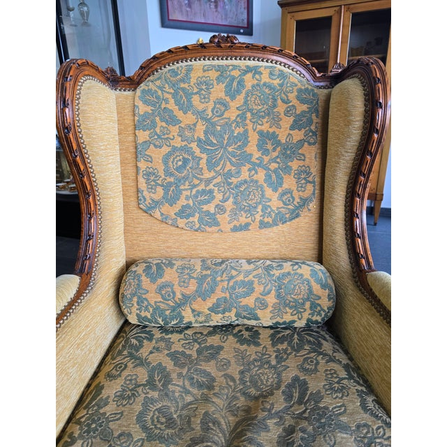 Louis XVI Bergère Armchairs, 19th Century-Early 20th Century, Set of 2 For Sale - Image 5 of 17