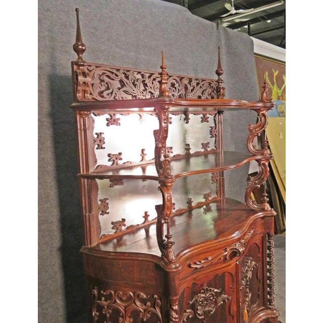 Rosewood American Victorian Etagere Attributed to Alexander Roux C1860s For Sale In Philadelphia - Image 6 of 13