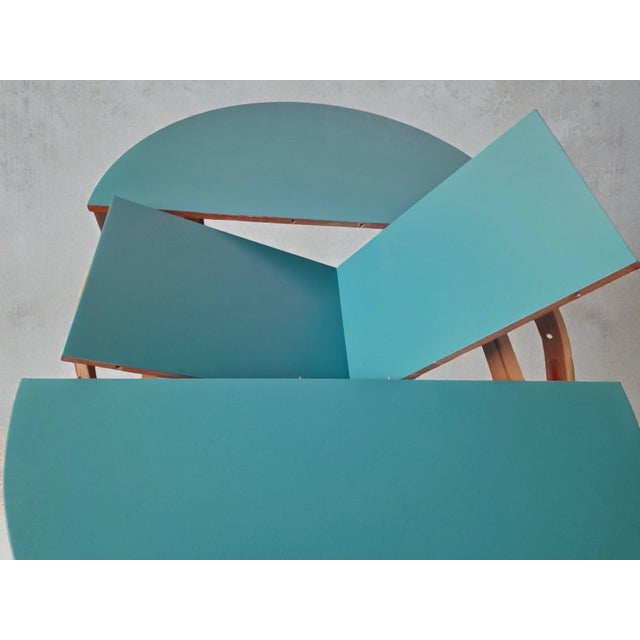 Round Extendable Table in Teak, 1960s For Sale - Image 6 of 10