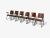 Studio Bbpr, Lacquered Iron, Wood, Twelve Armchairs, Italy, 1960s For Sale - Image 4 of 17