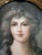 Wood Large 19th Century Pastel Portrait of a Lady For Sale - Image 7 of 11