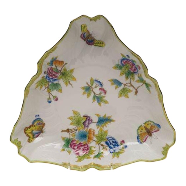 Herend Queen Victoria Triangle Dish For Sale