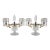 Pair of French Louis XVI Style Cut-Crystal and Gilt-Metal Candelabra, Circa 1880–1900 For Sale