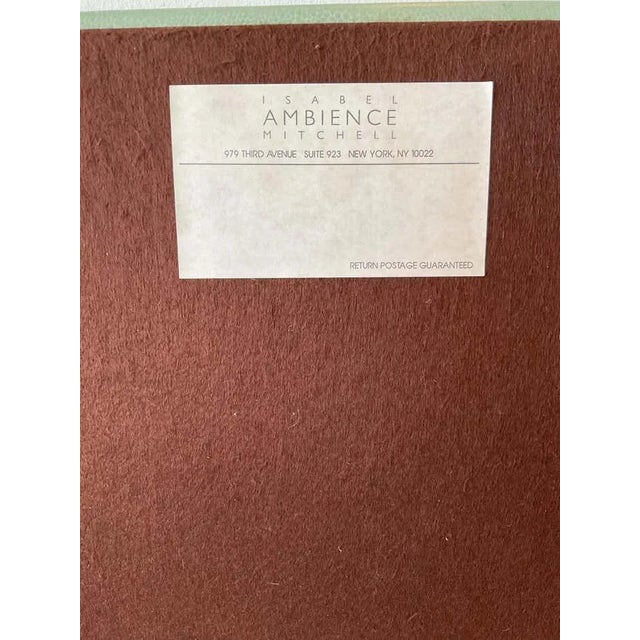 White Isabel Mitchell Green Leather Backgammon Board For Sale - Image 8 of 9