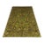 Green Afghan Sultani Natural Dye Wool Rug, Persian Floral Botanical Design, 6′9″ × 9′9″ For Sale