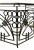 Art Nouveau Antique French Art Nouveau Balcony Wrought Iron and Bronze For Sale - Image 3 of 4