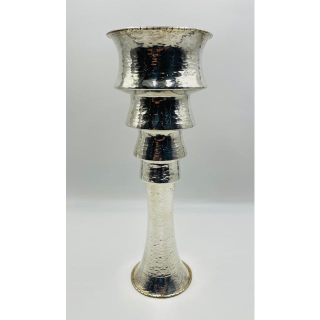 A striking and extremely rare sculptural vessel designed and handcrafted in Taxco, Mexico by acclaimed artist Emilia...