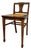 Vintage Arts & Crafts Style Wooden Side Chair With Caned Seat and Shaped Back Splat For Sale
