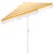 Yellow Lucerna 9 Ft Crank Umbrella, Yellow Stripe/White Pole For Sale - Image 8 of 9