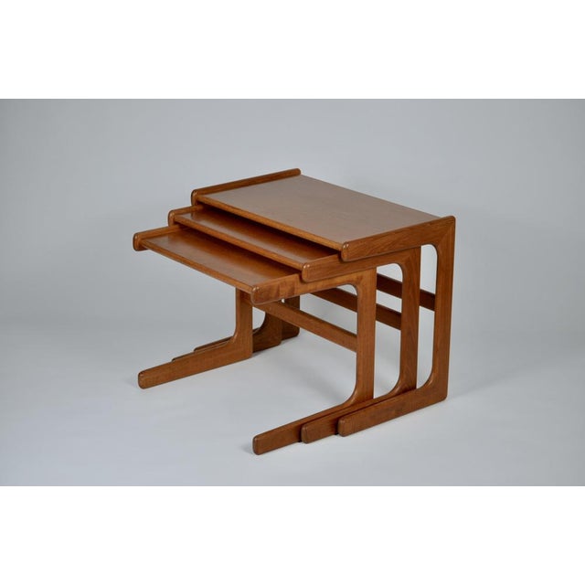 Nesting Tables from Salin Nyborg, Danemark, 1960s, Set of 3 For Sale - Image 10 of 10