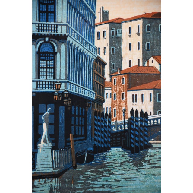 Mototsugu Sugiyama, Venice Part II, 1996, Woodblock Print For Sale - Image 10 of 15