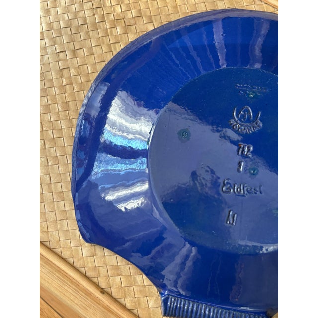 Large Antique Shell-Shaped Ceramic Platter by Andersson & Johansson for Höganas, Sweden, 1930s For Sale - Image 6 of 8